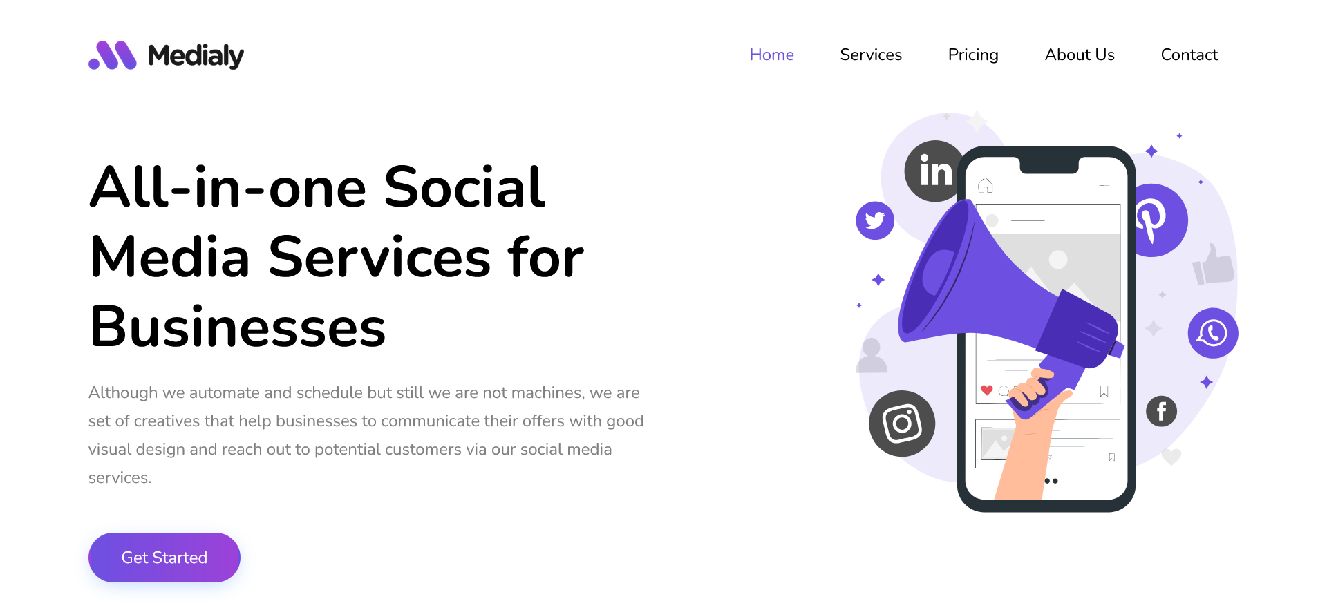 Medialy website designed by professional website designer in Abuja Nigeria