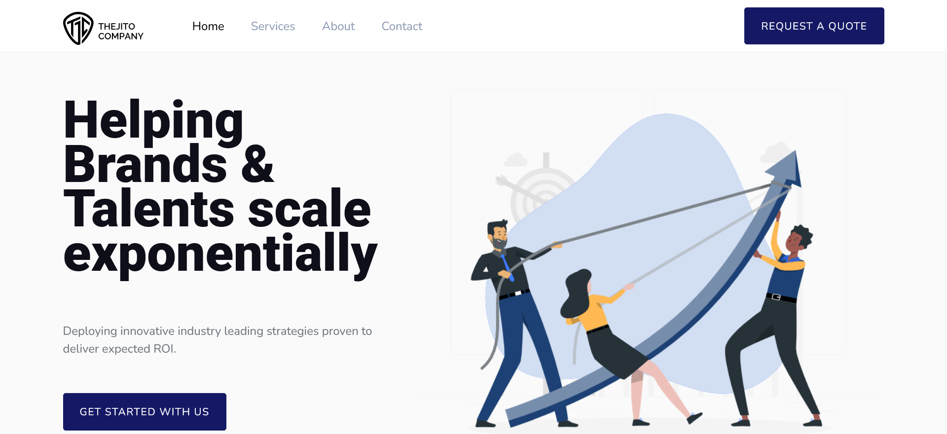 JitoCompany website designed by professional website designer in Abuja Nigeria